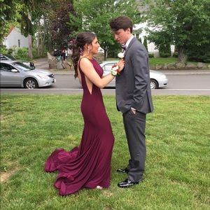 Jovani prom dress open back